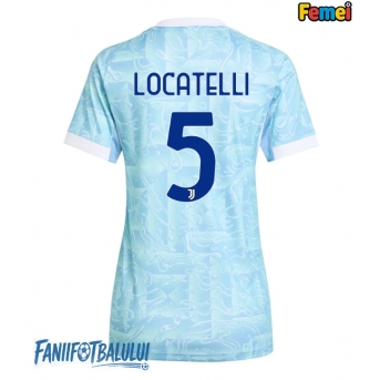 Juventus Manuel Locatelli #5 Tricou Fotbal Replică 2025-26 Femei Deplasare